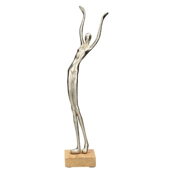 Dekoracja Silver Woman III wys. 52cm, 14 × 10 × 52 cm
