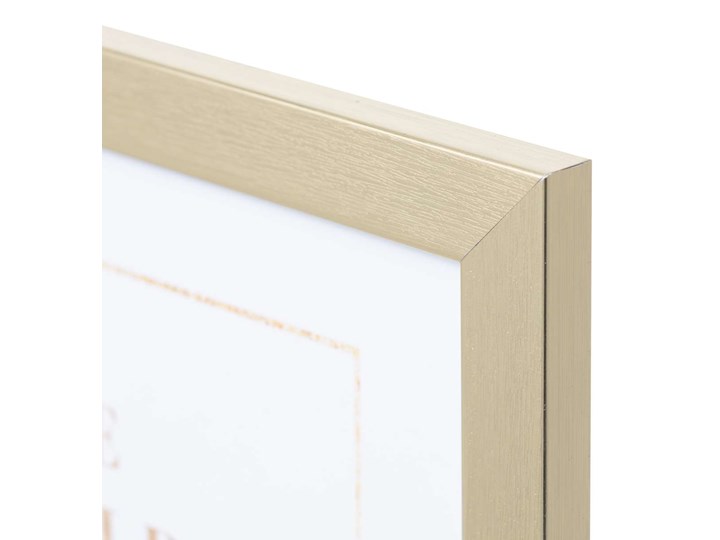 Ramka New Gold 30x40cm, 34 × 1,3 × 44 cm Tworzywo sztuczne Pomieszczenie Salon