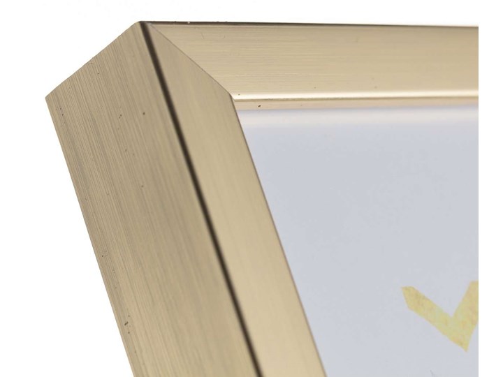 Ramka Simple Gold Bold 18x24cm, 18 × 3,4 × 24 cm Pomieszczenie Salon Tworzywo sztuczne Kolor Złoty