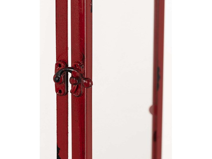 Lampion Colin Red, 26 x 15 x 48 cm Kategoria Świeczniki i świece Metal Kolor Czerwony