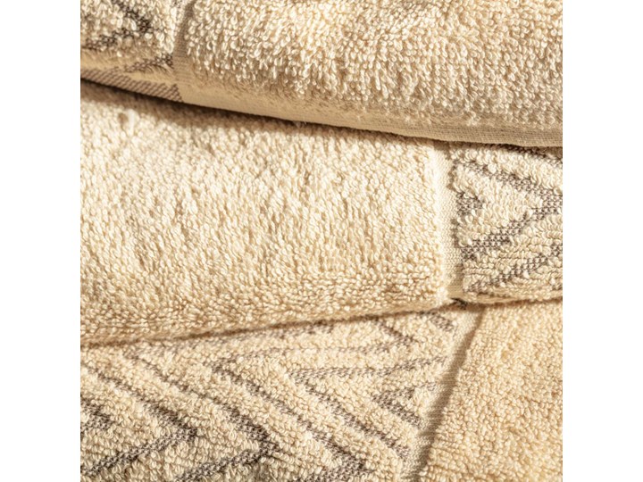 Komplet ręczników Terry 3szt. ecru, komplet 3 szt. 70x140 cm Ręcznik kąpielowy Bawełna 50x100 cm 30x50 cm Kategoria Ręczniki
