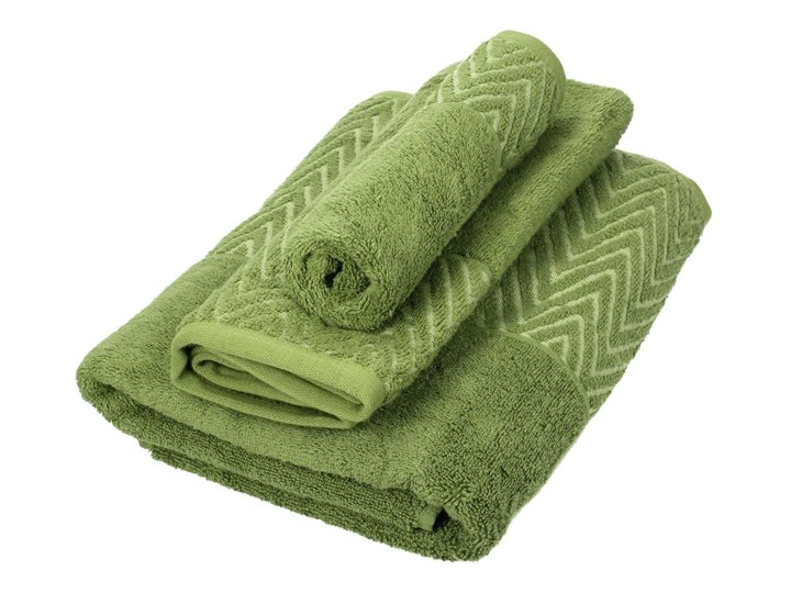 Komplet ręczników Terry 3szt. moss green, komplet 3 szt. Kategoria Ręczniki Bawełna Ręcznik kąpielowy 50x100 cm 30x50 cm 70x140 cm Kolor Zielony