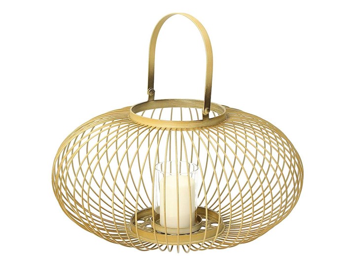 Świecznik/lampion Iva 45cm, ⌀42 x 45 cm Szkło Metal Kategoria Świeczniki i świece