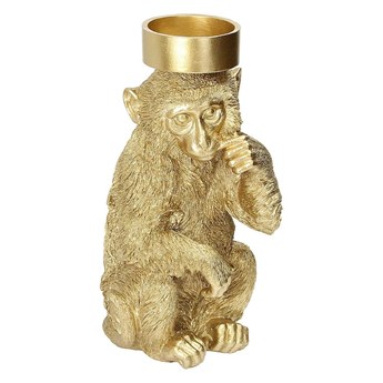 Świecznik Monkey Gold 31cm, 14 x 15 x 31 cm