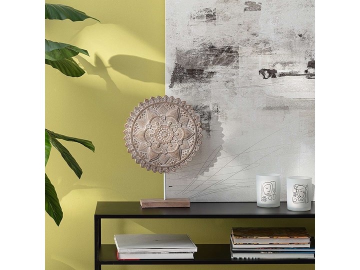 Dekoracja Mandalas 45cm, 32 x 9,5 x 45 cm Kategoria Figury i rzeźby Drewno Kolor Beżowy