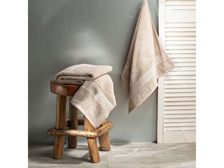 Ręcznik Cairo 50x90cm beige, 50 x 90 cm 50x90 cm Bawełna Komplet ręczników Frotte 70x140 cm Ręcznik kąpielowy Kolor Beżowy