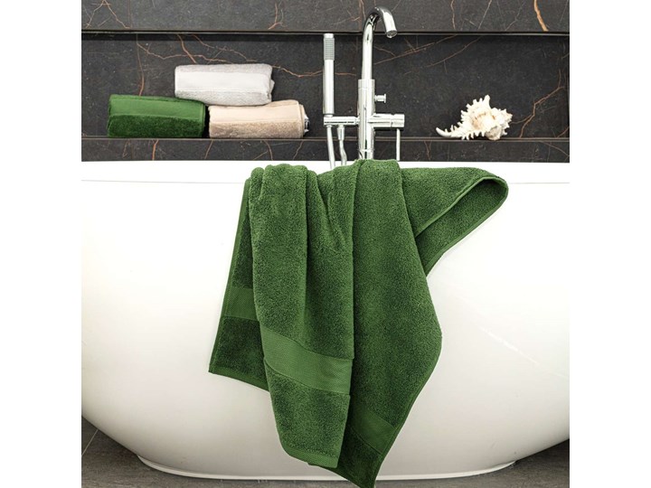 Ręcznik Cairo 50x90cm green, 50 x 90 cm Bawełna Frotte Komplet ręczników 70x140 cm Ręcznik kąpielowy 50x90 cm Kolor Zielony