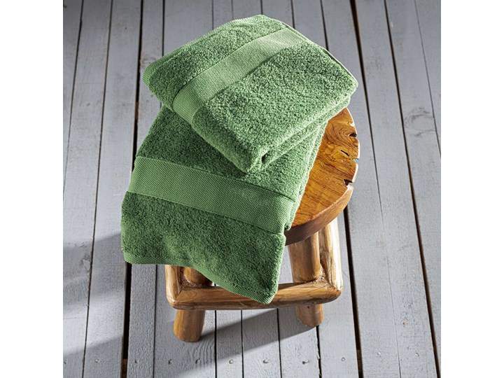 Ręcznik Cairo 50x90cm green, 50 x 90 cm Bawełna Komplet ręczników 70x140 cm Frotte Ręcznik kąpielowy 50x90 cm Kolor Zielony