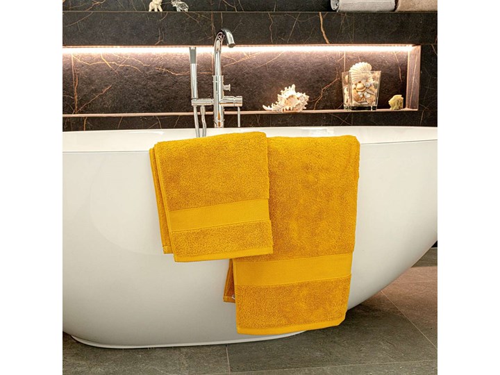 Ręcznik Cairo 70x140cm yellow, 70 x 140 cm Frotte Komplet ręczników Bawełna 70x140 cm Ręcznik kąpielowy Kolor Żółty 50x90 cm Kategoria Ręczniki
