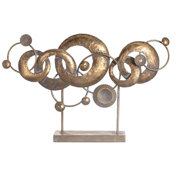 Dekoracja Golden Orbits 50cm, 70 x 10 x 50 cm