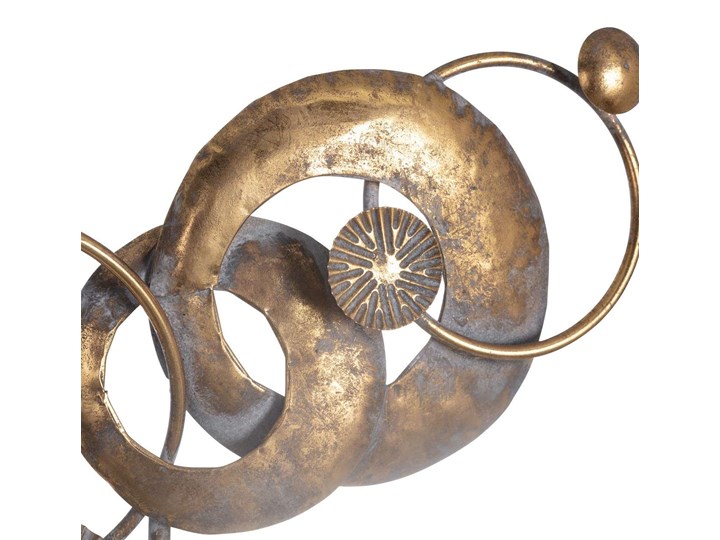 Dekoracja Golden Orbits 50cm, 70 x 10 x 50 cm Kolor Złoty Metal Kategoria Figury i rzeźby