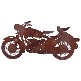 Dekoracja ścienna Rusty Motorbike, 80 x 0,5 x 42 cm