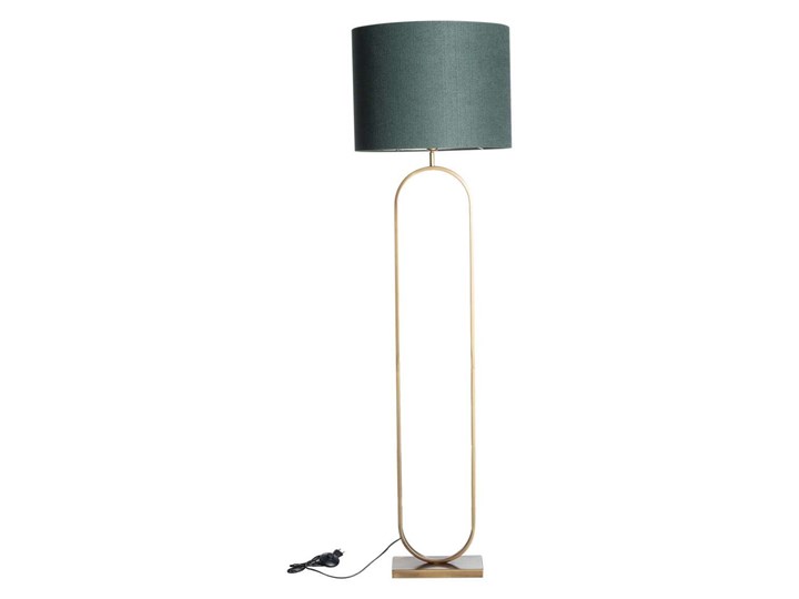 Lampa podłogowa Mira Emerald Green 181cm, 50 x 181 cm Metal Lampa z kloszem Lampa z abażurem Tkanina Styl Klasyczny