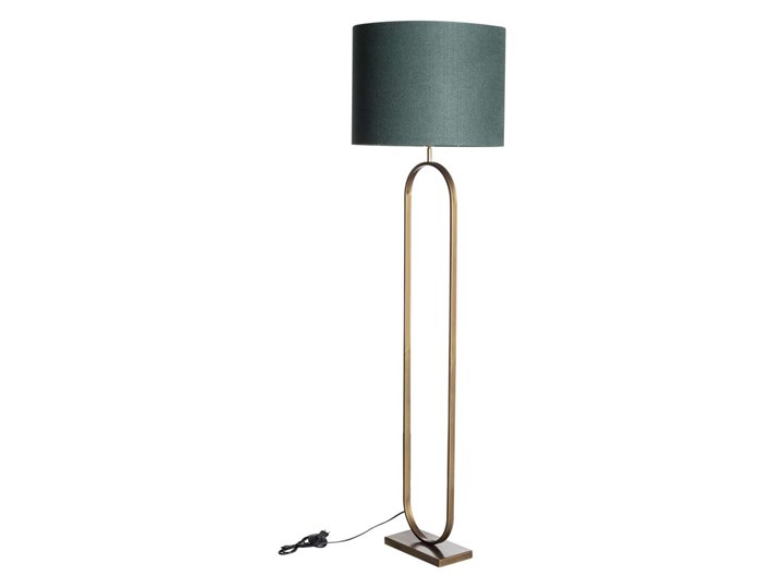 Lampa podłogowa Mira Emerald Green 181cm, 50 x 181 cm Lampa z kloszem Tkanina Metal Lampa z abażurem Styl Klasyczny