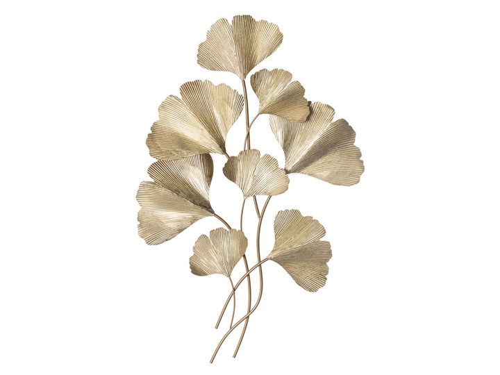 Dekoracja ścienna Golden Ginko Leaves, 60 x 8 x 93 cm Styl Klasyczny