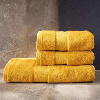 Komplet ręczników Cairo 3 szt. yellow, 2 szt. 50 x 90 cm / 1 szt. 70 x 140 cm