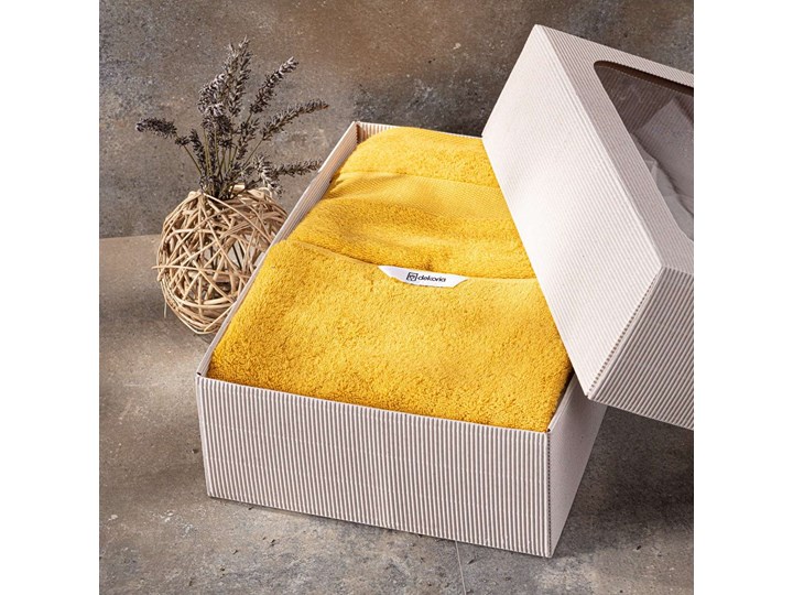 Komplet ręczników Cairo 3 szt. yellow, 2 szt. 50 x 90 cm  / 1 szt. 70 x 140 cm Bawełna Frotte Ręcznik kąpielowy 70x140 cm 50x90 cm Kategoria Ręczniki