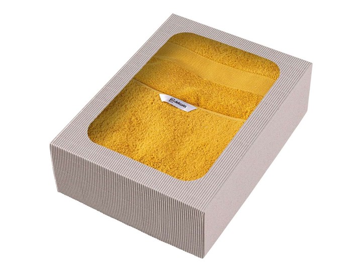 Komplet ręczników Cairo 3 szt. yellow, 2 szt. 50 x 90 cm / 1 szt. 70 x 140 cm 70x140 cm Kategoria Ręczniki 50x90 cm Ręcznik kąpielowy Frotte Bawełna Kolor Żółty