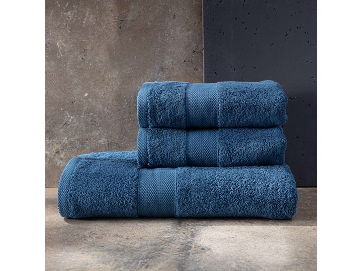 Komplet ręczników Cairo 3 szt. blue, 2 szt. 50 x 90 cm / 1 szt. 70 x 140 cm Ręcznik kąpielowy 50x90 cm Bawełna 70x140 cm Frotte Kolor