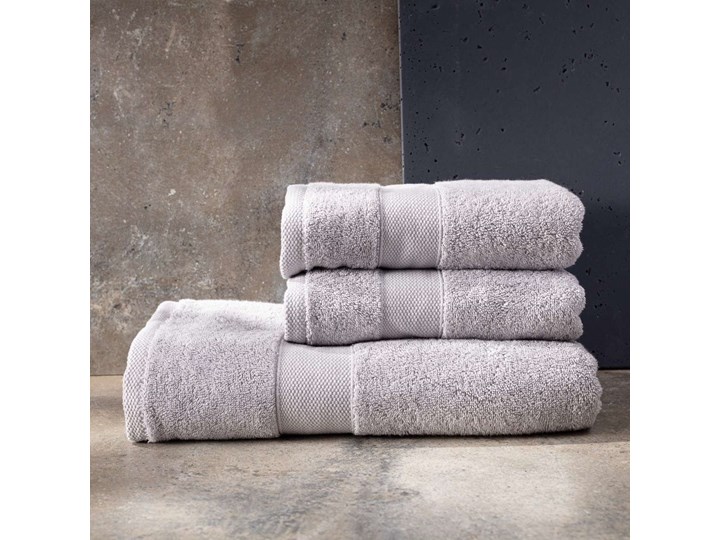 Komplet ręczników Cairo 3 szt. grey, 2 szt. 50 x 90 cm  / 1 szt. 70 x 140 cm Bawełna 70x140 cm 50x90 cm Ręcznik kąpielowy Kolor Szary Frotte Kategoria Ręczniki