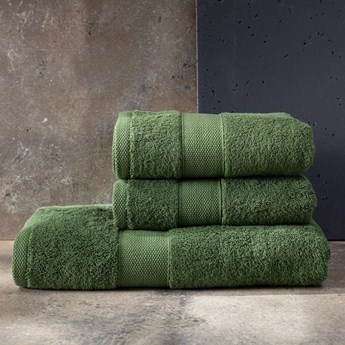 Komplet ręczników Cairo 3 szt. green, 2 szt. 50 x 90 cm / 1 szt. 70 x 140 cm