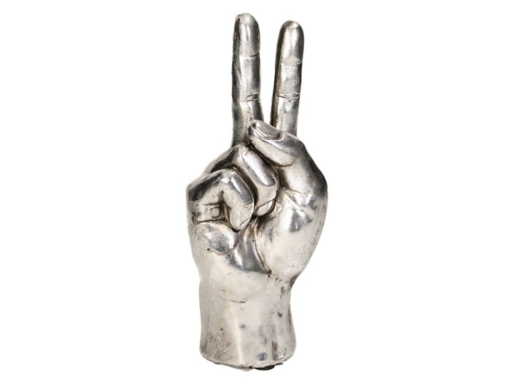 Dekoracja Hand Sign Peace 26cm, 10 x 7,5 x 26 cm Kategoria Figury i rzeźby Kolor Szary