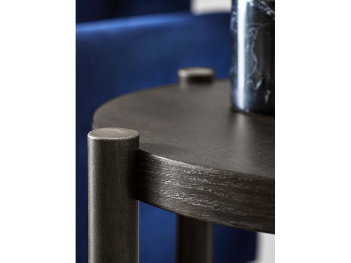IKEA LISTERBY Stolik, Ciemnobrązowy bejcowana okleina dębowa, 50 cm Drewno Wysokość 56 cm Kategoria Stoliki i ławy