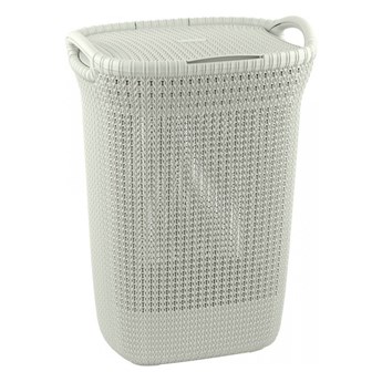 Beżowy kosz na pranie Curver Knit Hamper, 57 l