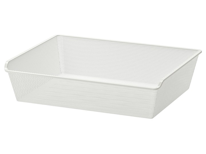 IKEA KOMPLEMENT Kosz druciany, biały, 75x58 cm Kategoria Organizery do szaf Kolor Szary