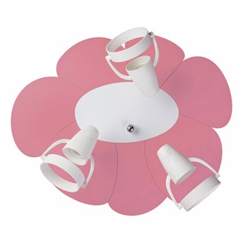 Różowo-biała lampa sufitowa dla dziewczynki - S212-Gersa