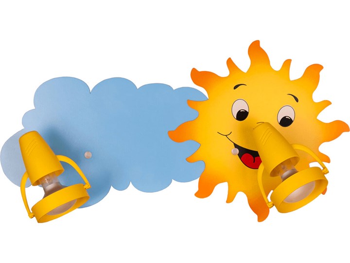Kinkiet dla dzieci podwójny słoneczko - S214-Helis Kolor Pomarańczowy Kategoria Lampy dziecięce