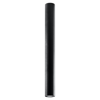 Czarny loftowy metalowy plafon tuba - S246-Lagor