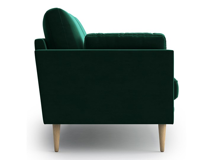 Sofa Emilly 3-osobowa, Bottle Green Głębokość 96 cm Szerokość 191 cm Kolor Zielony