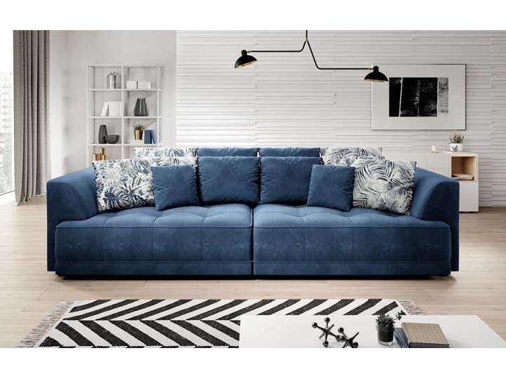 Wygodna sofa z wysuwanym siedziskiem BIGSOFA TIGA / kolory do wyboru Materiał obicia Tkanina Rozkładanie Rozkładana