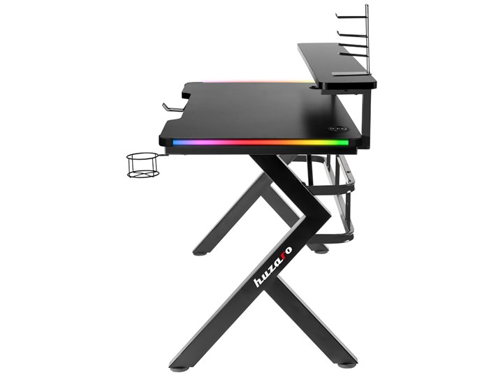 Biurko Gamingowe Huzaro Hero 5.0 RGB LED Stal Głębokość 60 cm Płyta MDF Kategoria Biurka Szerokość 120 cm Biurko z nadstawką Pomieszczenie Pokój nastolatka