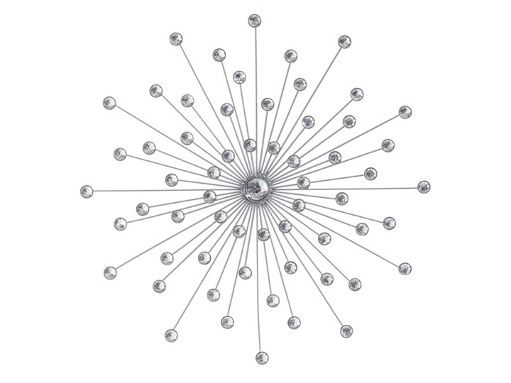 Dekoracja Space silver 48cm, 48×2×48cm Kolor Srebrny