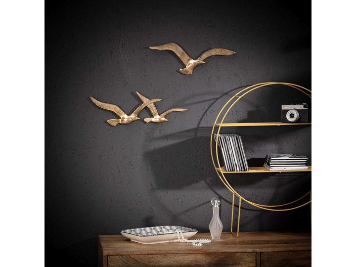 Dekoracja Birds gold, 39×2×13cm Metal Ptaki Kategoria Figury i rzeźby