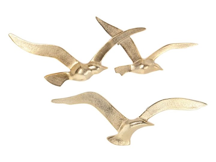 Dekoracja Birds gold, 39×2×13cm Ptaki Kategoria Figury i rzeźby Metal Kolor Zielony