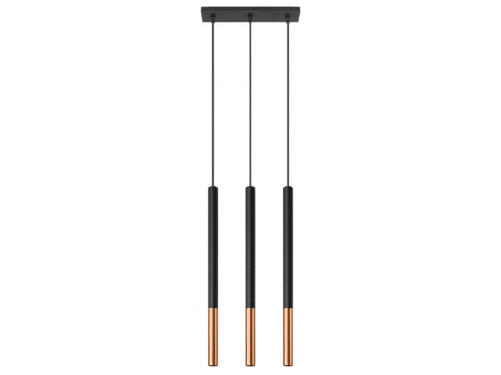Lampa wisząca metalowa czarna 30x8 cm