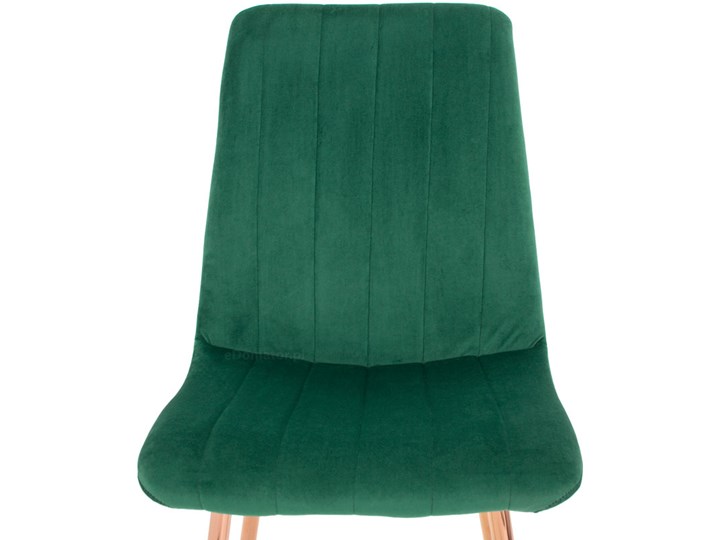 Stół BALTIMORE i 6 krzeseł SOFIA - zestaw do jadalni - brąz + zielony Kolor Brązowy