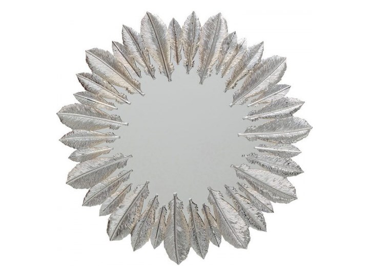 Lustro Feather Dress Silver śr. 49cm Kare Kolor Srebrny
