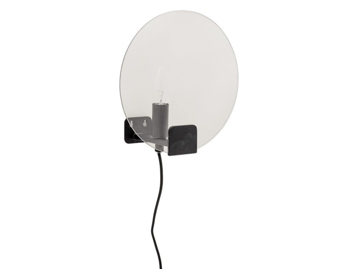 KINKIET LAMPA ŚCIENNA ORGANIC BLOOMINGVILLE Tkanina Styl Skandynawski Kinkiet dekoracyjny Szkło Kinkiet z kloszem Metal Styl Industrialny
