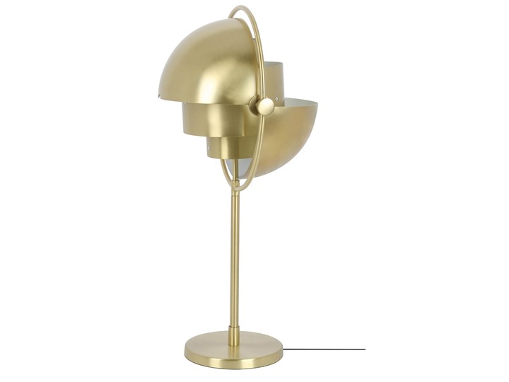 Lampa stołowa VARIA złota - stal węglowa Lampa z kloszem Wysokość 55 cm Metal Styl Glamour Styl Industrialny