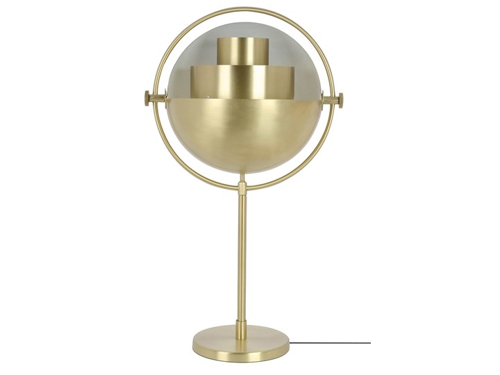 Lampa stołowa VARIA złota - stal węglowa Lampa z kloszem Kolor Złoty Wysokość 55 cm Metal Styl Nowoczesny