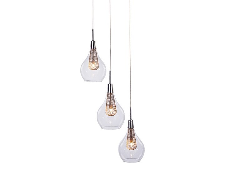ELEKTRA 3 Metal Szkło Lampa z kloszem Pomieszczenie Kuchnia