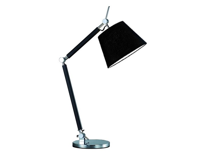 Lampa stołowa ZYTA S TABLE chromowana Lampa z abażurem Kolor Czarny