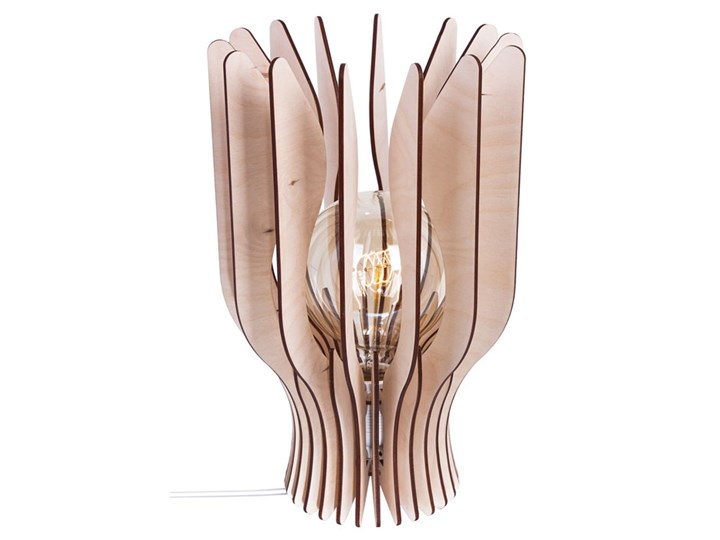 Designerska lampka nocna stołowa - S227-Enigma Lampa dekoracyjna Wysokość 37 cm Drewno Lampa nocna Funkcje Brak dodatkowych funkcji
