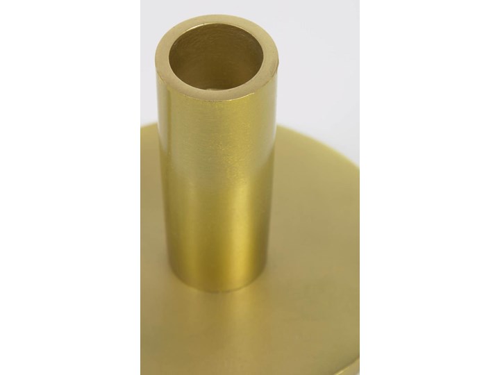 Zestaw dwóch świeczników Adabella aluminium - złote Metal Kolor Złoty