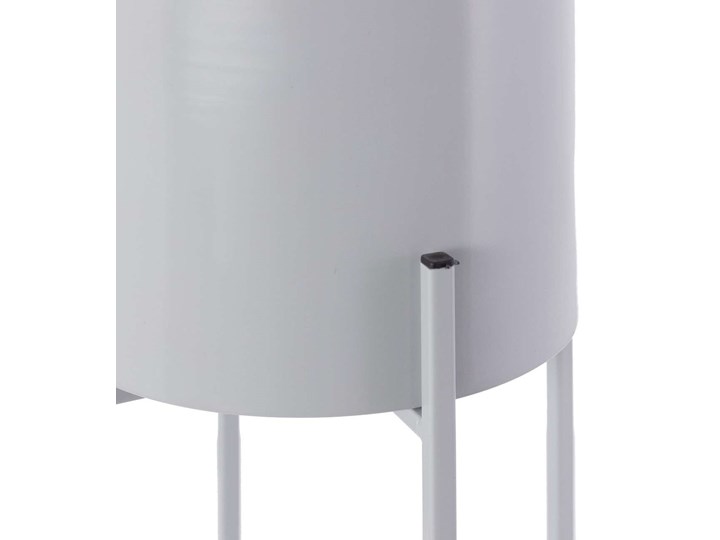 Kwietnik Marcus 40cm grey, ⌀18 x 40 cm Osłonka na doniczkę Doniczka na nóżkach Metal Kolor Szary Kategoria Doniczki i kwietniki