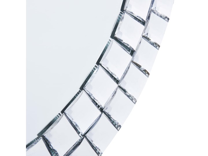 vidaXL Lustro ścienne, 70 cm, szkło hartowane Lustro z ramą Okrągłe Pomieszczenie Łazienka
